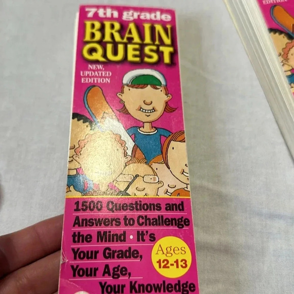 Brain Quest- 7th grade- Deck 1 and Deck 2 and Mutli Age Deck - Picture 2 of 6